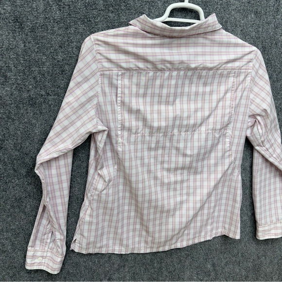 Columbia omni shade button up long sleeve shirt women's size XL pink - Picture 9 of 9